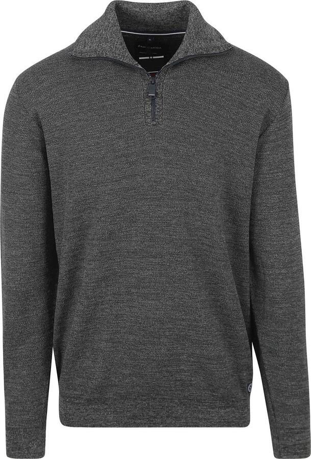Casamoda Half Zip Pullover Donkergroen