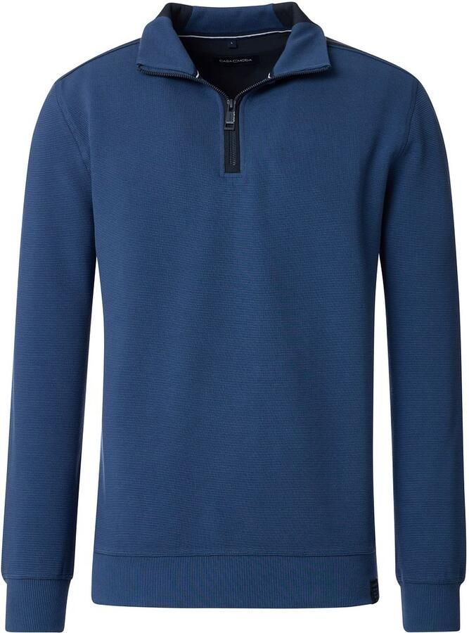 Casamoda Half Zip Sweat Dark Indigo