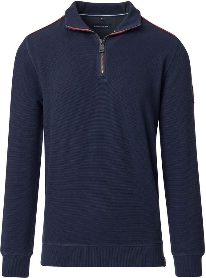 Casamoda Half Zip Sweat Navy