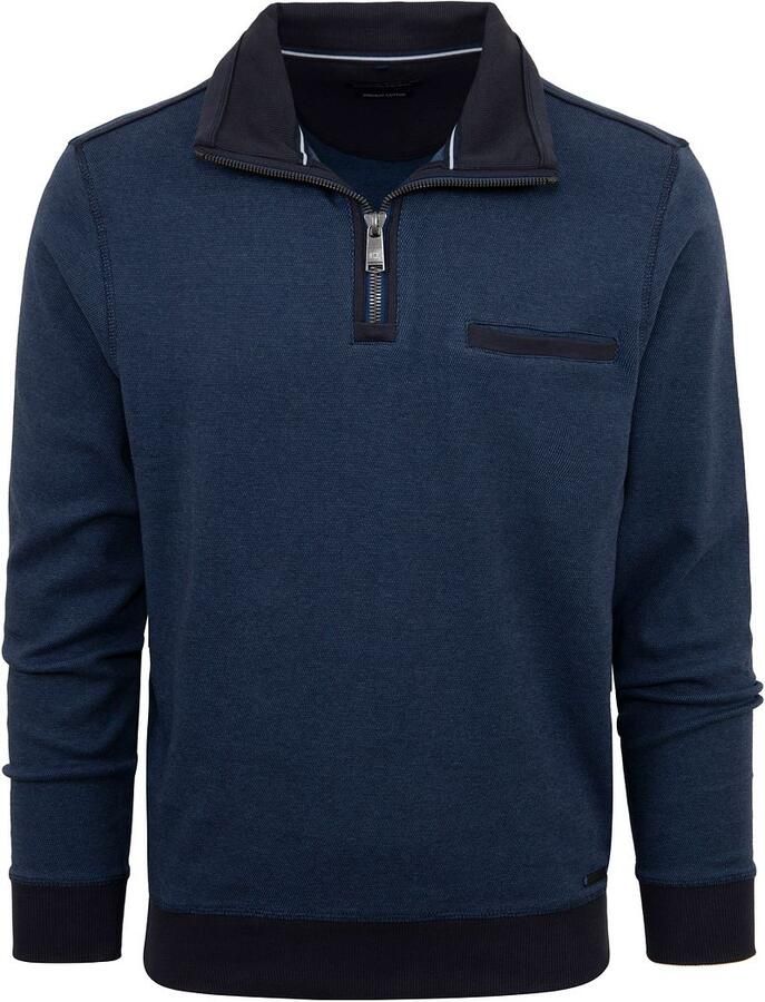 Casamoda Halfzip Trui Blauw