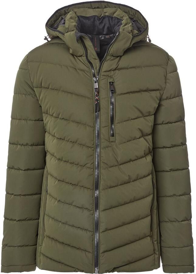 Casamoda Jas Hooded Puffer Olijfgroen