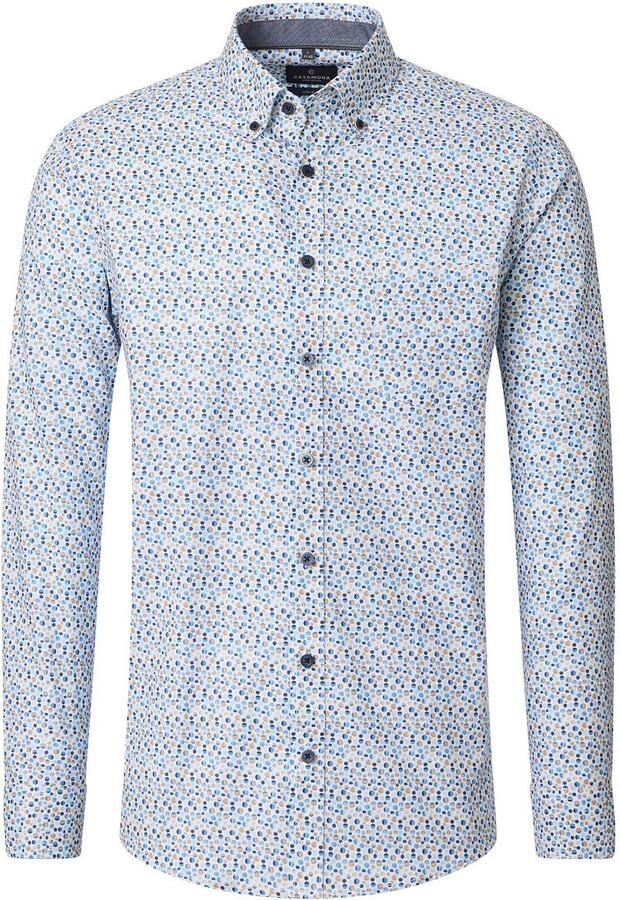 Casamoda Overhemd Dots Blauw