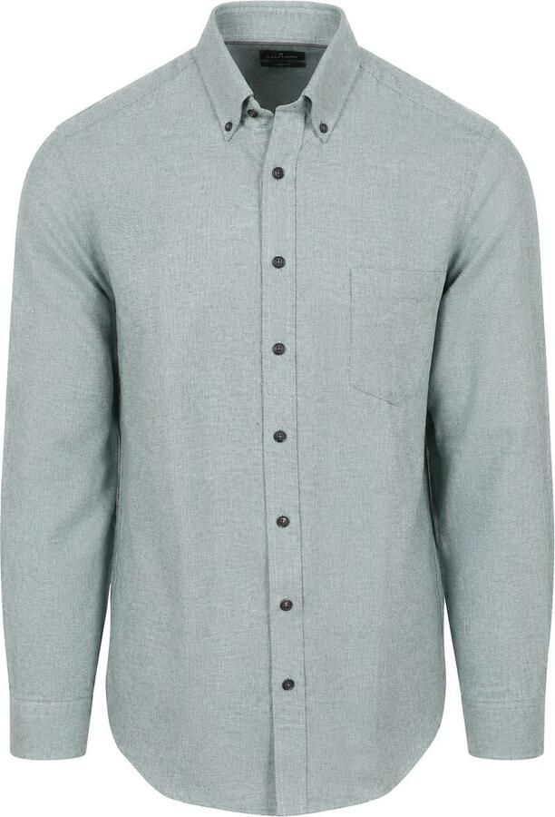 Casamoda Overhemd Faux Uni Groen
