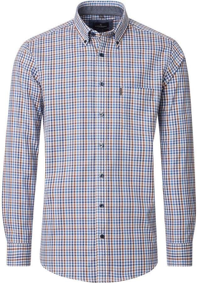 Casamoda Overhemd Ruiten Blauw