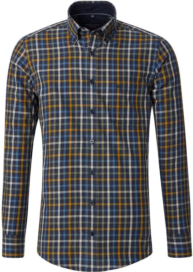 Casamoda Overhemd Ruiten Navy
