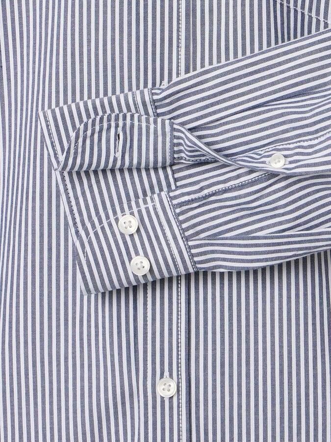 Casamoda Overhemd Strepen Navy