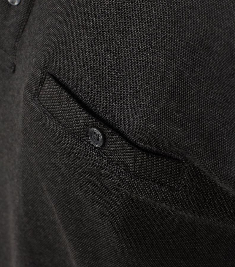 Casamoda Polo Long Sleeves Antraciet