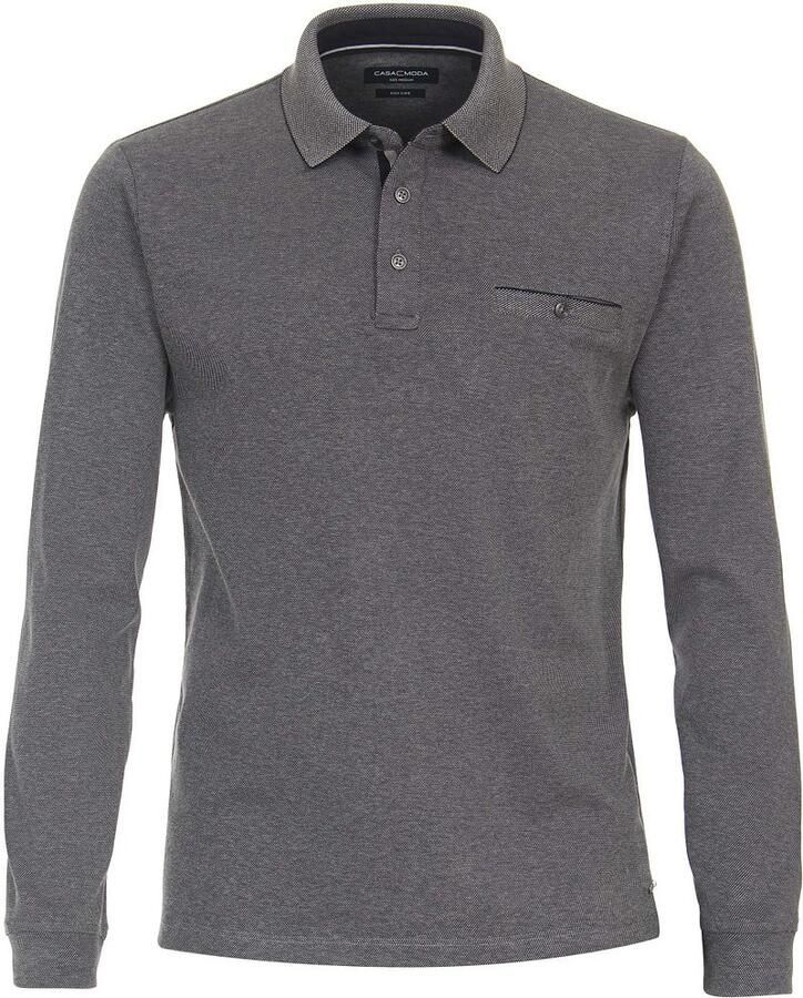 Casamoda Polo Long Sleeves Grijs