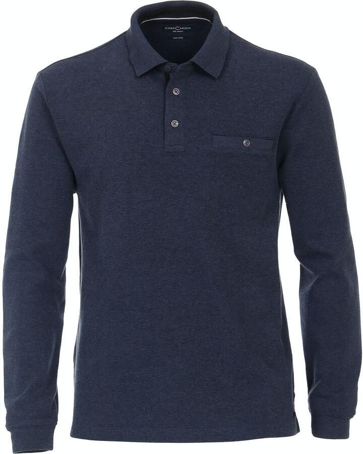 Casamoda Polo LS Donkerblauw