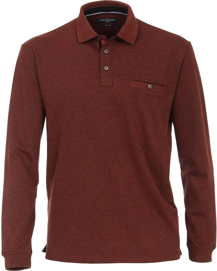 Casamoda Polo LS Donkerrood - Foto 1