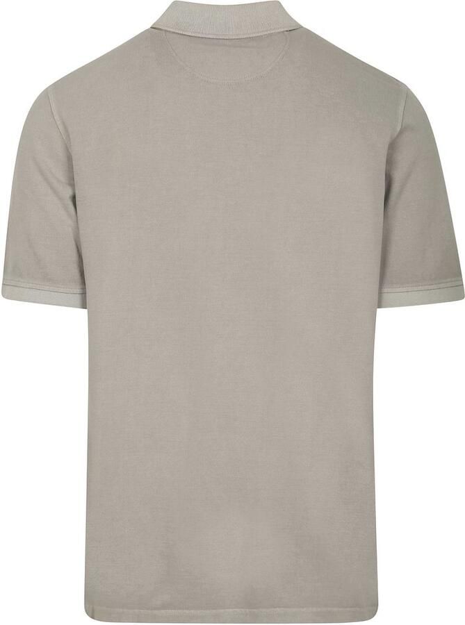 Casamoda Polo Piqué Garment Dye Grijs