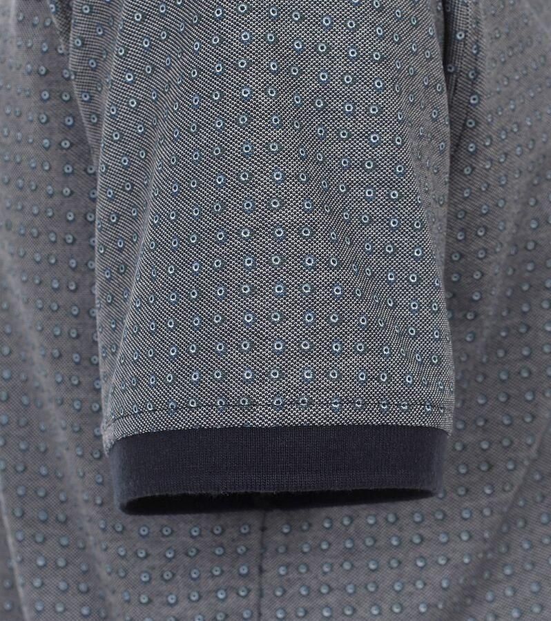 Casamoda Polo Print Grijs Blauw - Foto 2