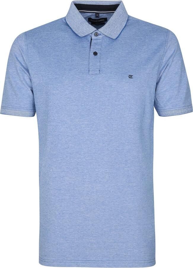 Casamoda Polo Stretch Blauw