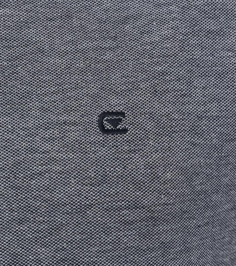 Casamoda Polo Stretch Melange Donkerblauw