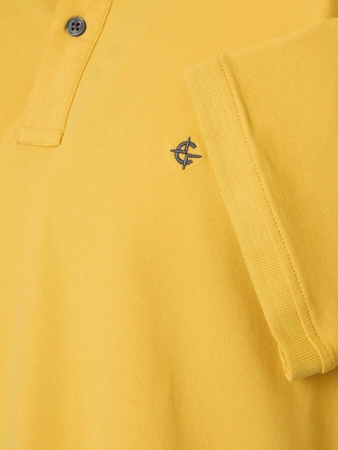 Casamoda Polo Stretch Mustard Geel