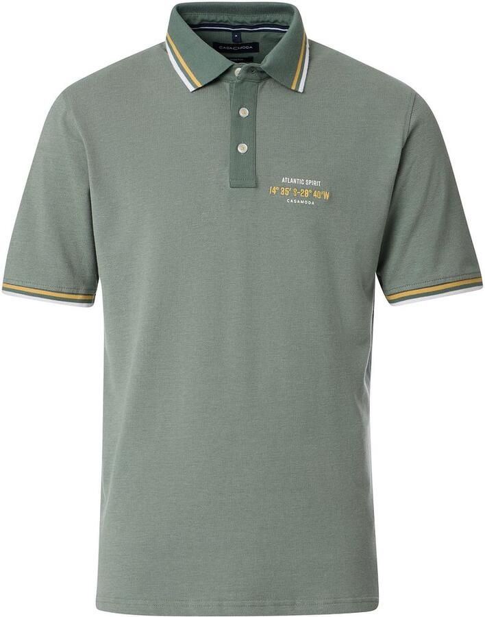 Casamoda Poloshirt Logo Groen