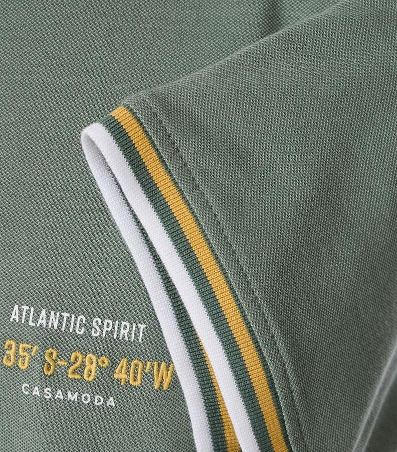 Casamoda Poloshirt Logo Groen - Foto 3