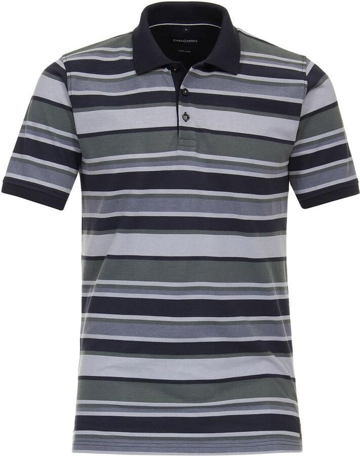 Casamoda Poloshirt Streep Groen