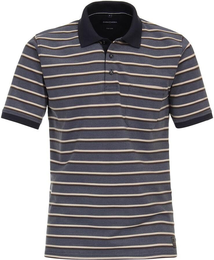 Casamoda Poloshirt Strepen Blauw