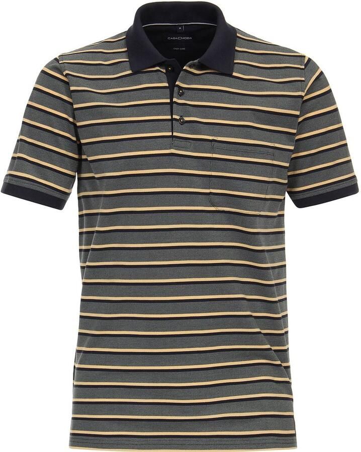 Casamoda Poloshirt Strepen Groen