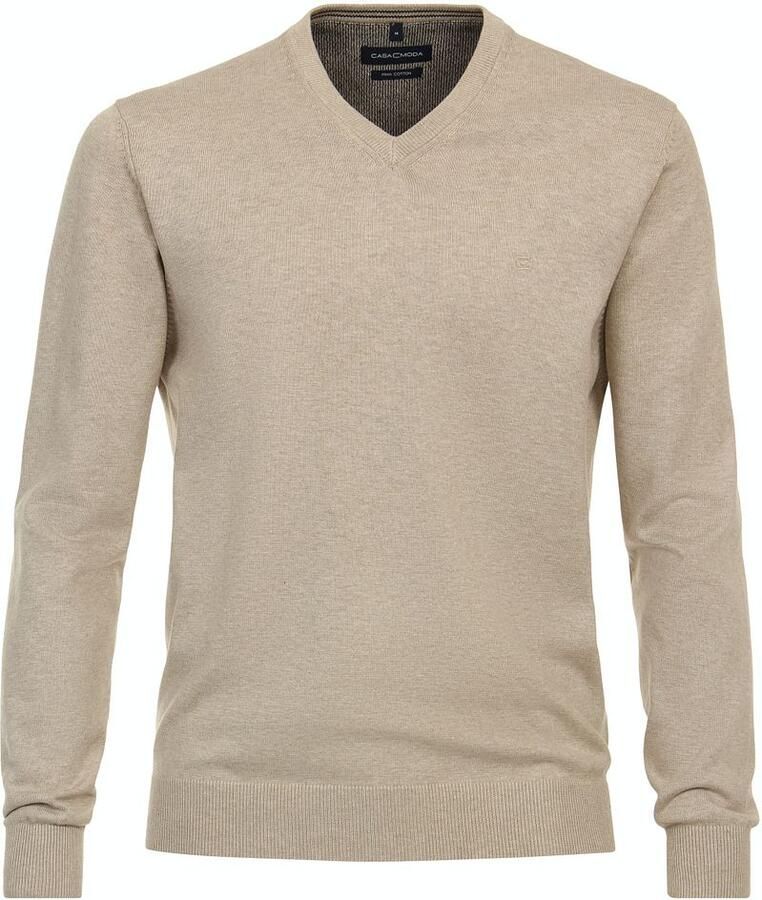 Casamoda Pullover V-Hals Ecru