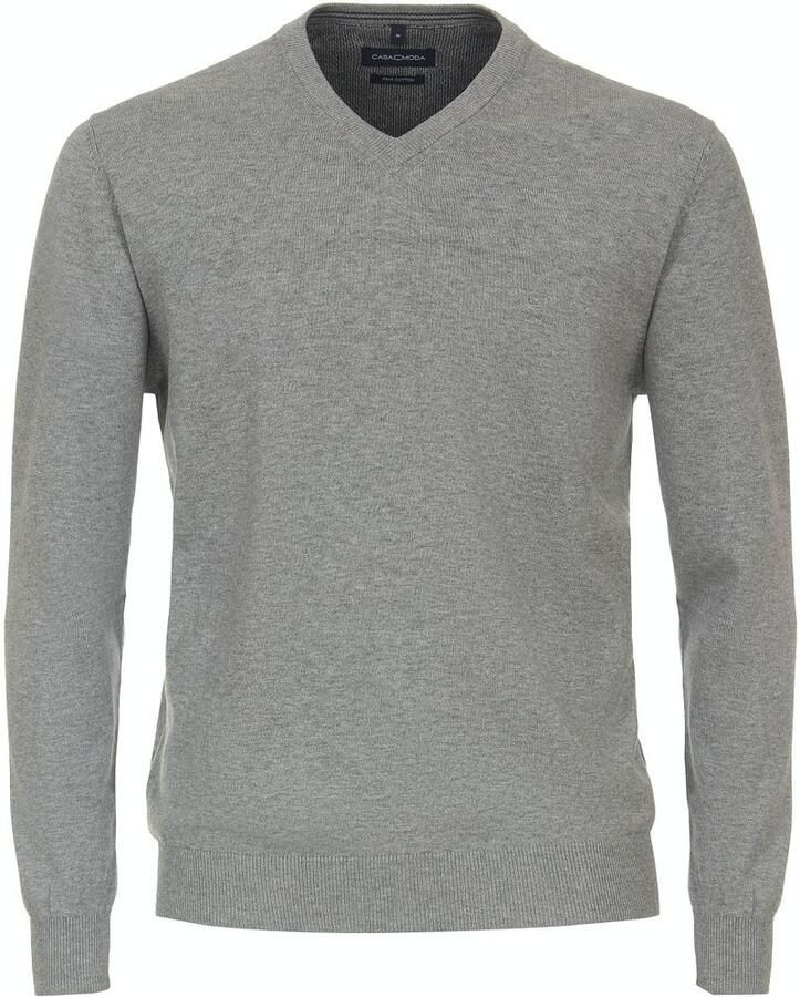 Casamoda Pullover V-Hals Grijs