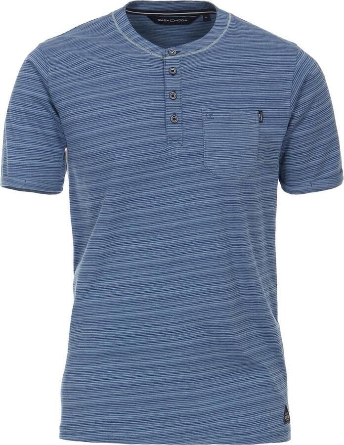 Casamoda T-Shirt Blauw Strepen