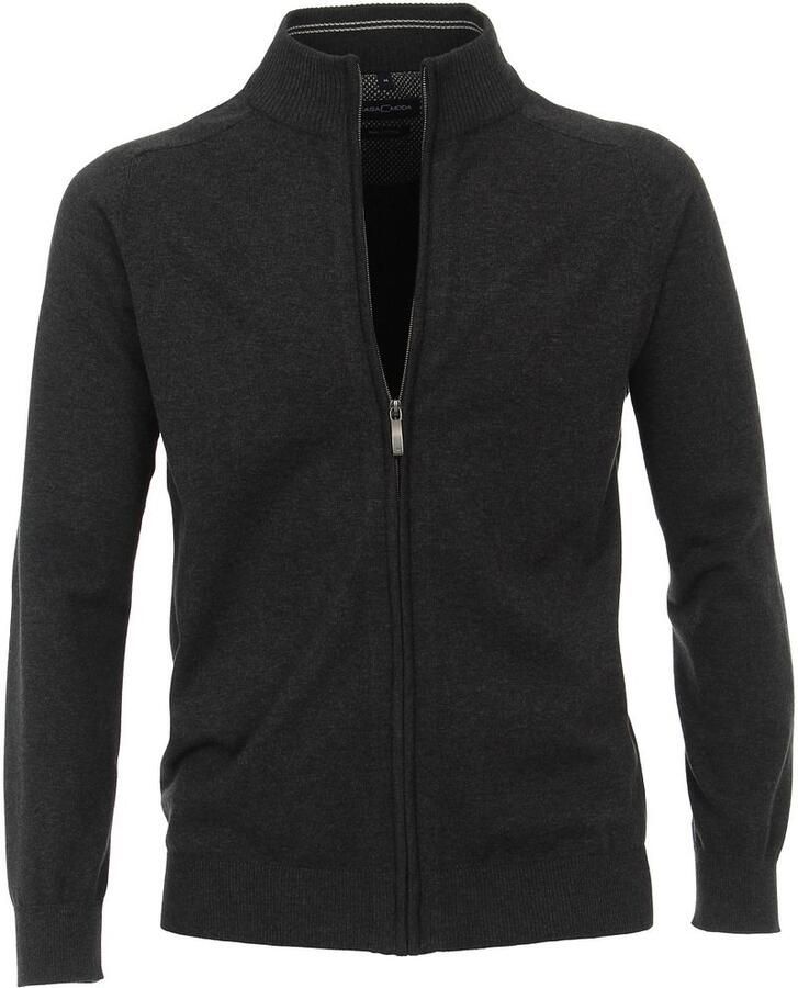 Casamoda Vest Zip Antraciet
