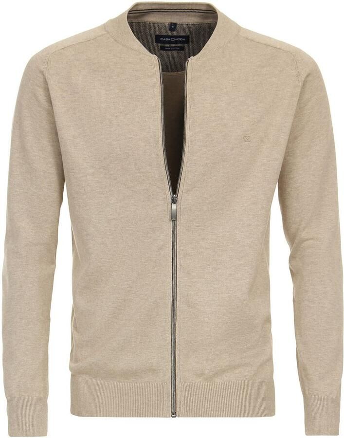Casamoda Vest Zip Beige