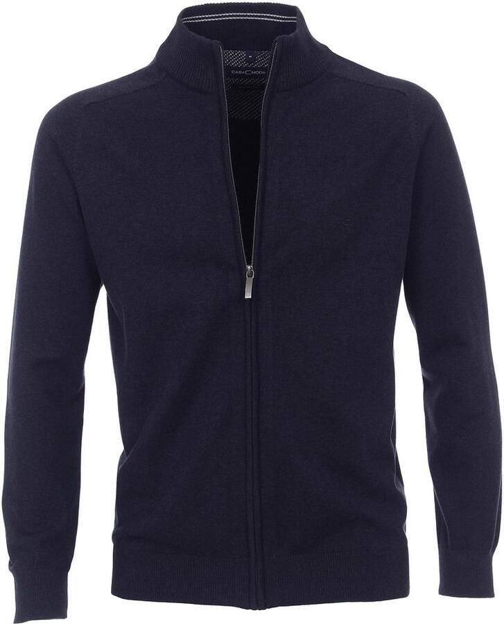 Casamoda Vest Zip Donkerblauw