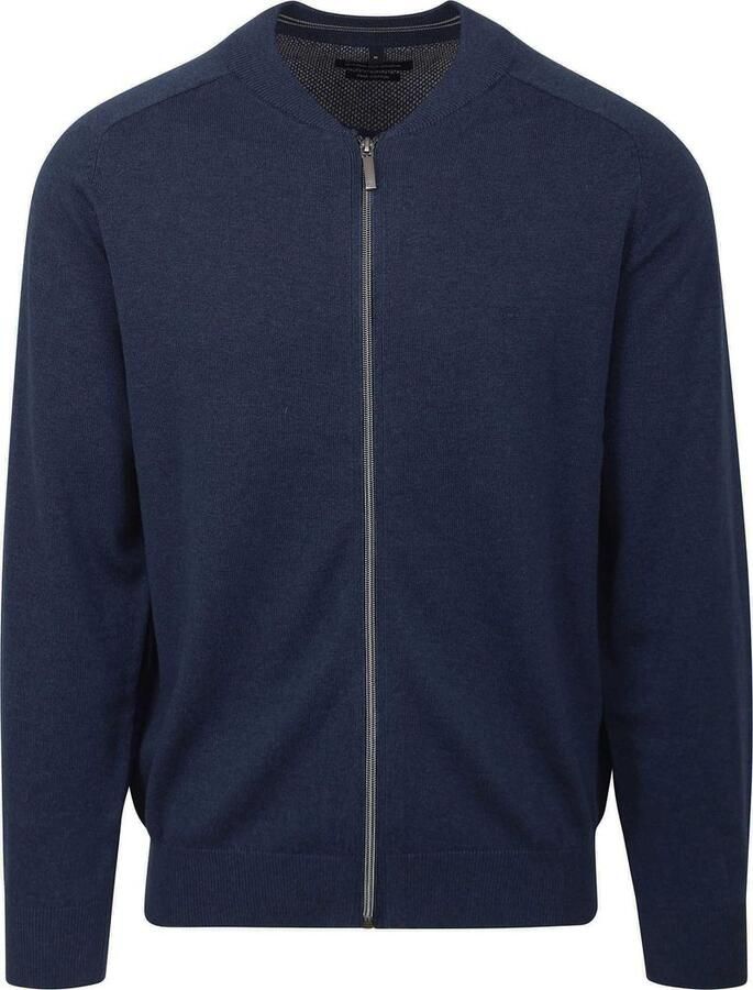 Casamoda Sweaters Vest Zip Navy