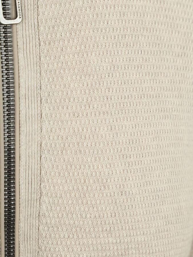 Casamoda Vest Zip Structure Ecru