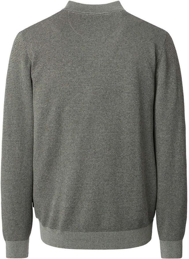Casamoda Vest Zip Structure Groen - Foto 2