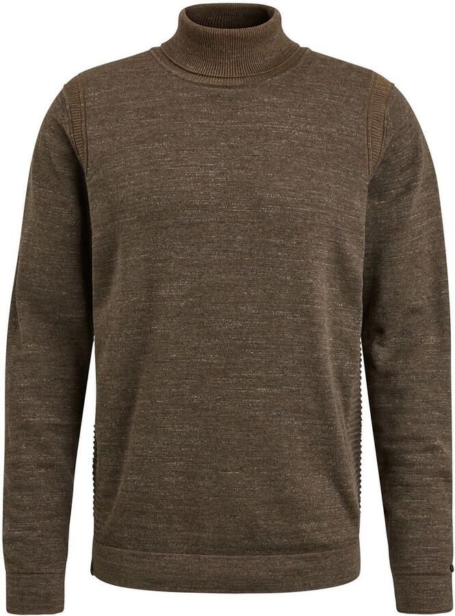 CAST IRON Heren Truien & Vesten Turtleneck Cotton Heather Plated Bruin - Foto 4