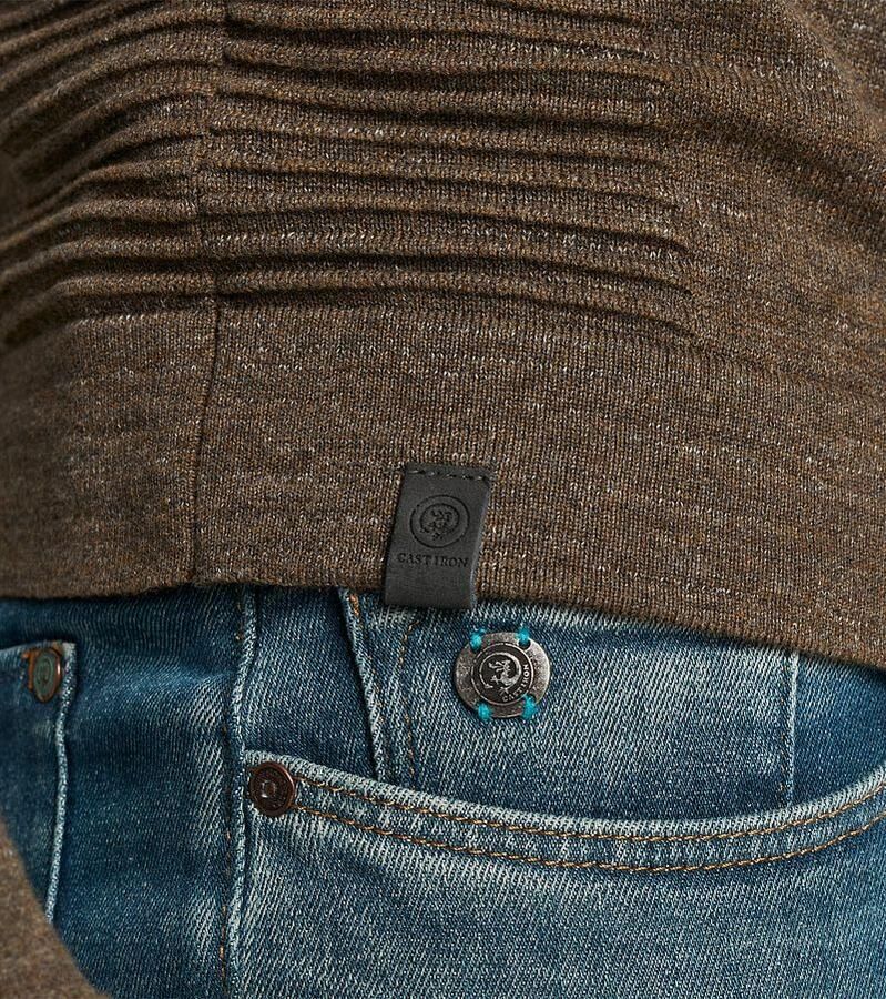 CAST IRON Heren Truien & Vesten Turtleneck Cotton Heather Plated Bruin