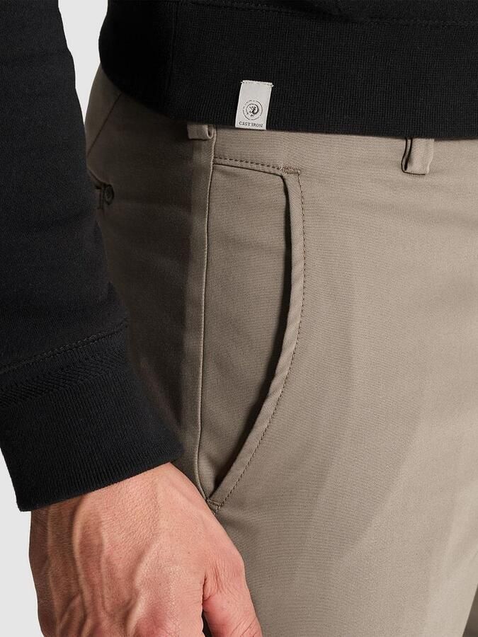 CAST IRON Heren Broeken Cylas Tapered Chino Megda Power Zand - Foto 9