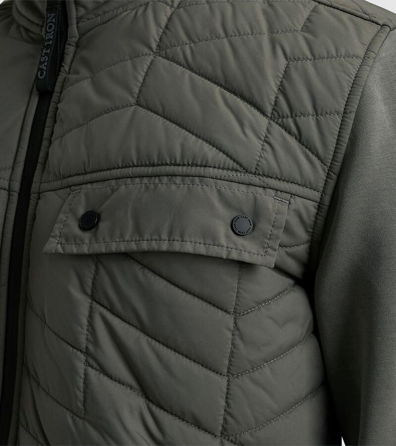 Cast Iron Bomberjack Interlock Pullover Green Heren - Foto 3