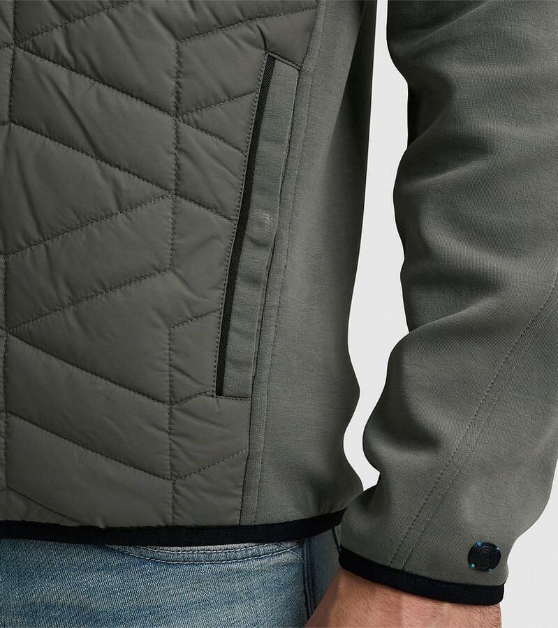 Cast Iron Bomberjack Interlock Pullover Green Heren - Foto 4