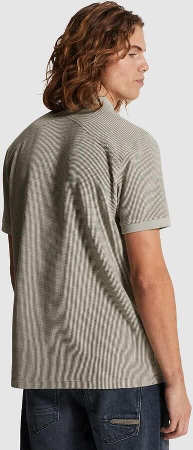 CAST IRON Heren Polo's & T-shirts Regular Fit Two Tone Waffle Lichtblauw - Foto 7