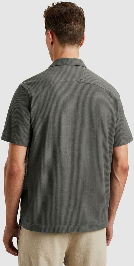 Cast Iron Overhemd Lange Mouw Korte Mouw Overhemd Jersey Structure Taupe - Foto 4