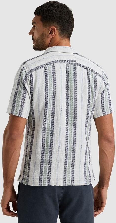 Cast Iron Overhemd Lange Mouw Korte Mouw Overhemd Streep - Foto 3