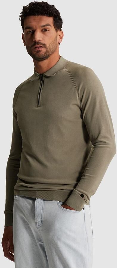 CAST IRON Heren Polo's & T-shirts Regular Fit Viscose Blend Olijf - Foto 8