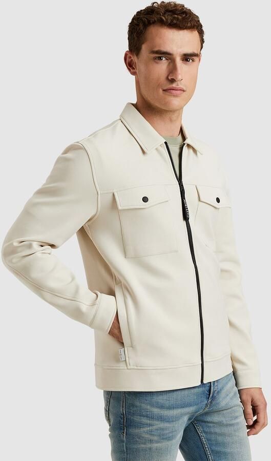 CAST IRON Heren Jassen Zip Jacket Interlock Sweat Beige - Foto 2