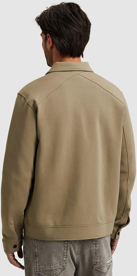 Cast Iron Windjack Overshirt Interlock Sweat Kaki - Foto 10
