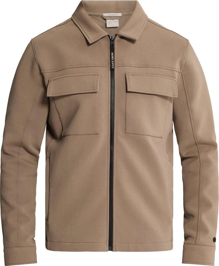 Cast Iron Blazer Overshirt Interlock Walnut - Foto 4