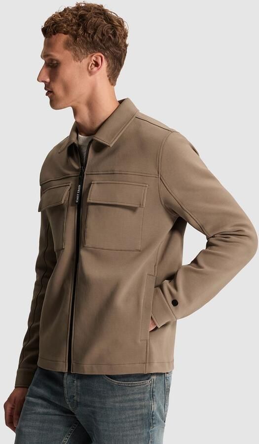 Cast Iron Blazer Overshirt Interlock Walnut - Foto 5