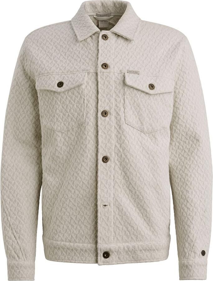 Cast Iron Overshirt Jacquard Ecru - Foto 4