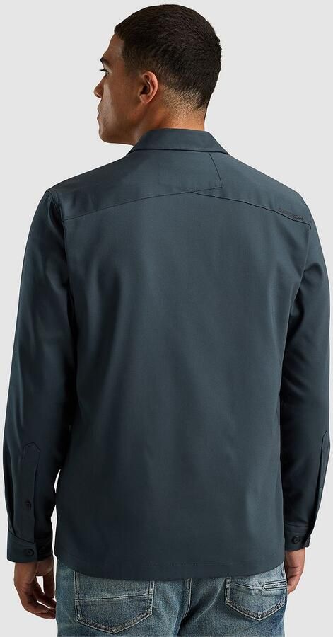 CAST IRON Heren Overshirts Long Sleeve Shirt Overshirt Regular Fit Blauw - Foto 4