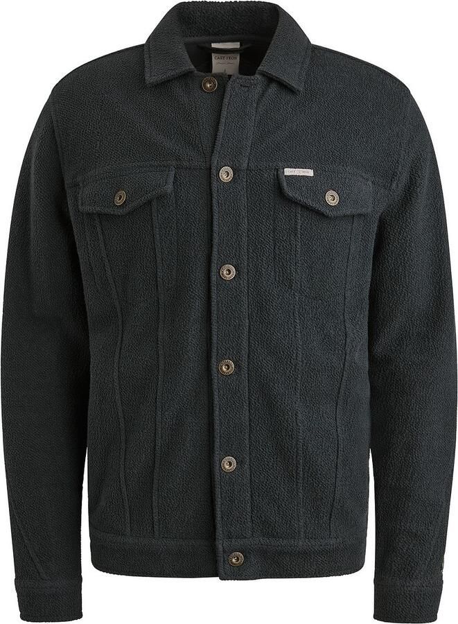 CAST IRON Heren Jassen Terry Trucker Donkerblauw - Foto 7
