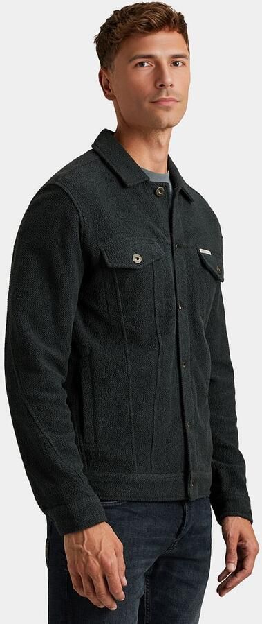 CAST IRON Heren Jassen Terry Trucker Donkerblauw - Foto 11